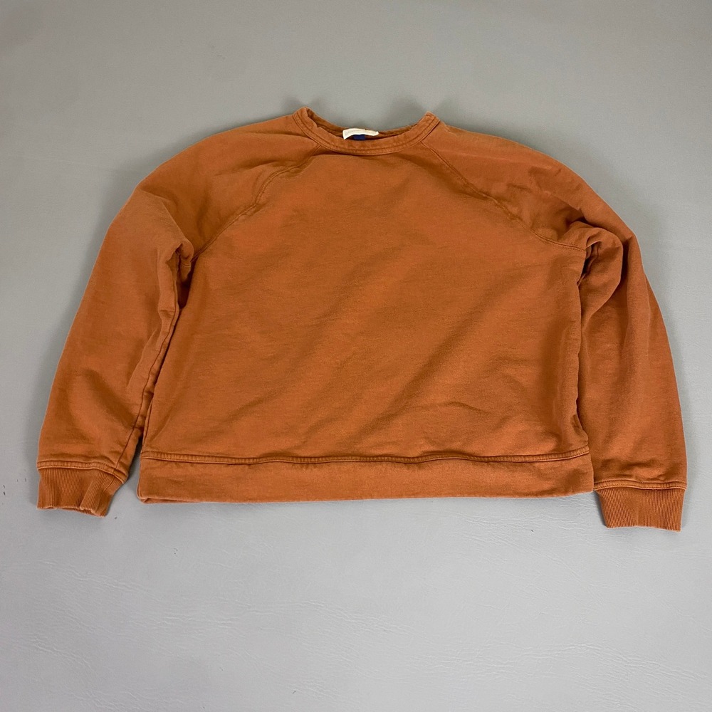 Universal Thread Sweatshirt Large Cropped Rust Or… - image 1